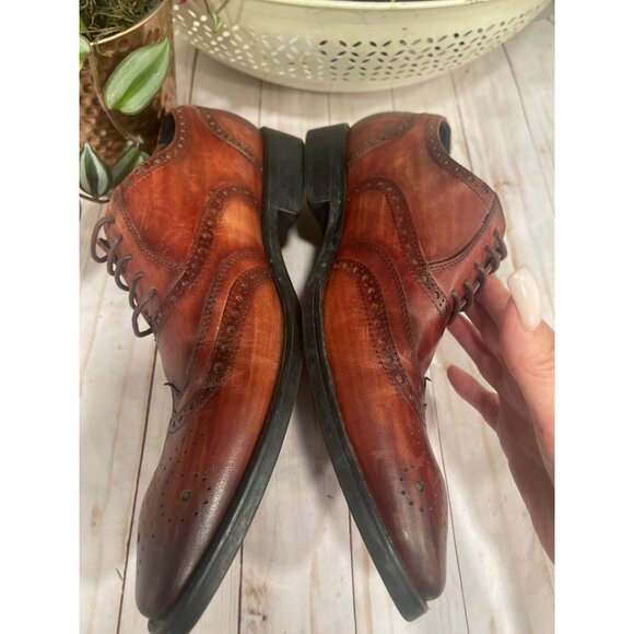 Jump New York Leather Oxford Wingtip Sz 10 main image 5